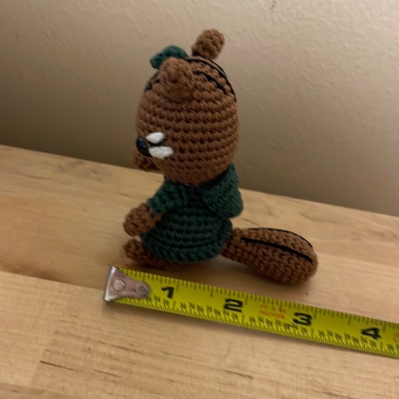 Handcrafted Chipmunk Decor Amigurui Crochet Figure - Picture 9 of 10